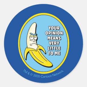 RICK UND MEHR™  Banana Rick Abzeichen Runder Aufkleber