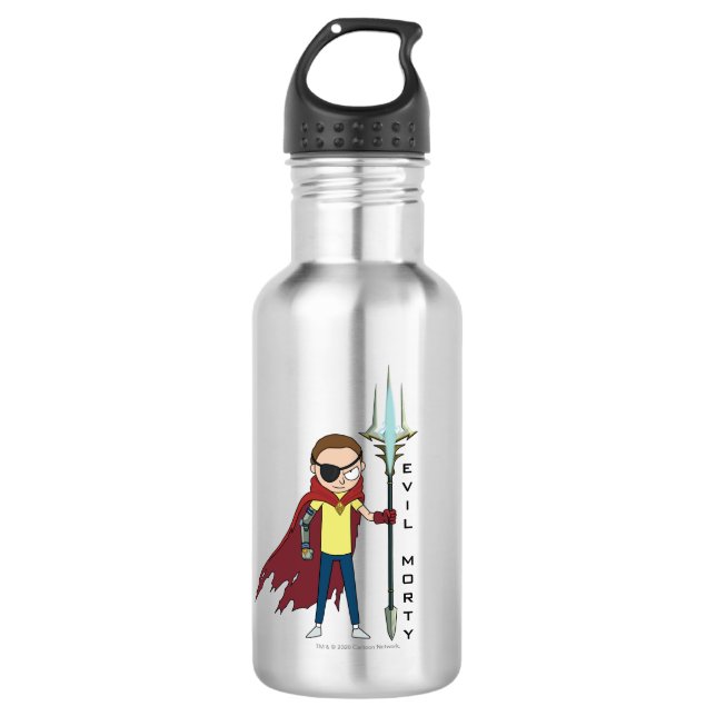 RICK UND MEHR™| böser Morsch Edelstahlflasche (Vorderseite)