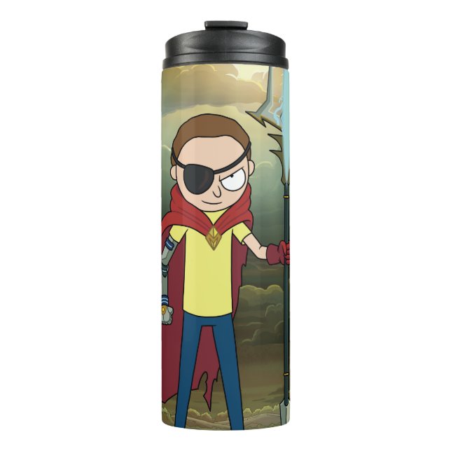 RICK UND MEHR™| böser Morsch Thermosbecher (Vorderseite)