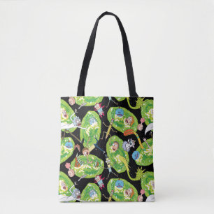 RICK UND MEHR™  Fallende durch Portale Muster Tasche