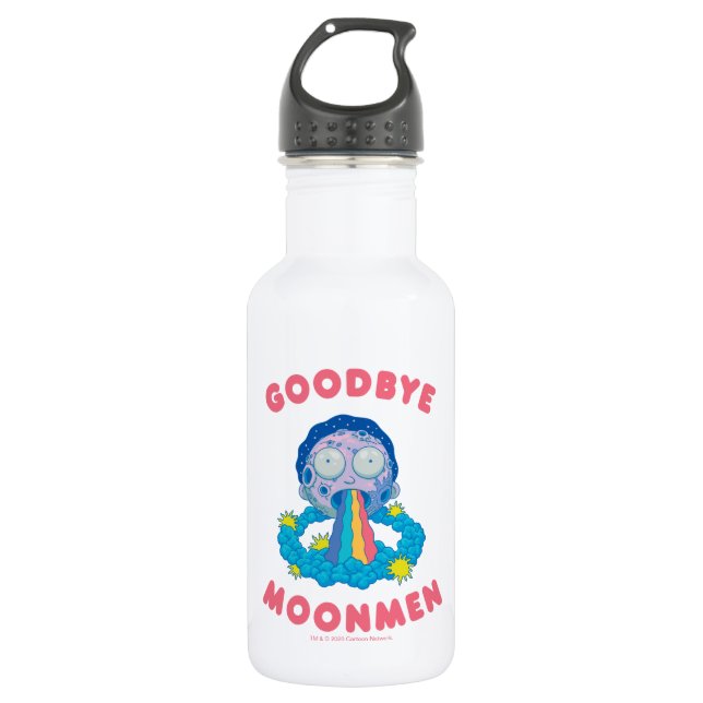 RICK UND MEHR™| Goodbye Mooners Edelstahlflasche (Vorderseite)