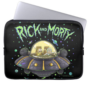 RICK UND MEHR™  Illustrierter Raumflug Laptopschutzhülle