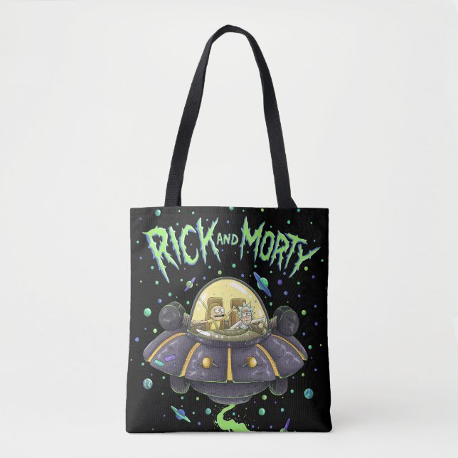 RICK UND MEHR™| Illustrierter Raumflug Tasche (Vorderseite)
