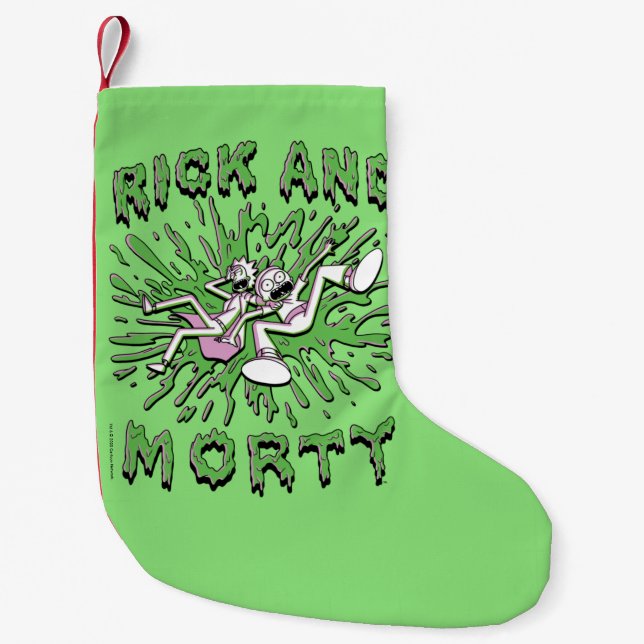 RICK UND MEHR™| In die saure Mehrwertsteuer fallen Kleiner Weihnachtsstrumpf (Vorderseite)
