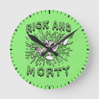 RICK UND MEHR™| In die saure Mehrwertsteuer fallen Runde Wanduhr