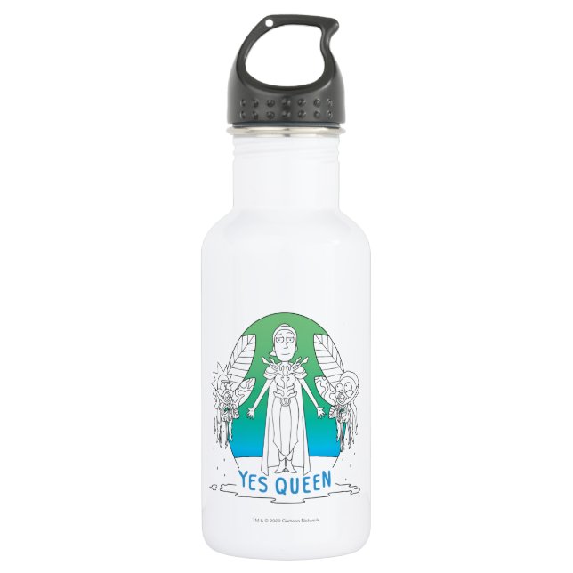 RICK UND MEHR™| Ja Edelstahlflasche (Vorderseite)