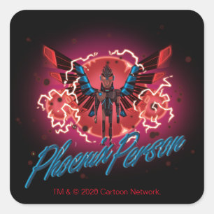 RICK UND MEHR™  Phoenix Quadratischer Aufkleber