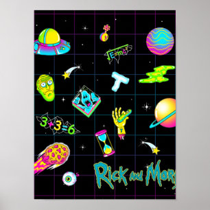 RICK UND MEHR™  Psychedelisches Muster der 3. Sais Poster