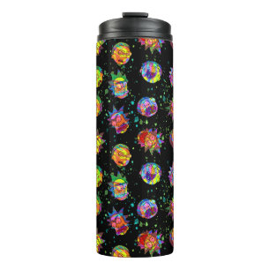 RICK UND MEHR™ Psychedelisches Wirbelmuster Thermosbecher