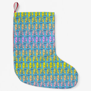RICK UND MEHR™ Rainbow Herr Meeseeks Pattern Kleiner Weihnachtsstrumpf