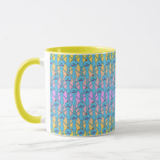RICK UND MEHR™| Rainbow Herr Meeseeks Pattern Tasse (Links)