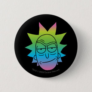 RICK UND MEHR™ Rainbow Rick Head Button