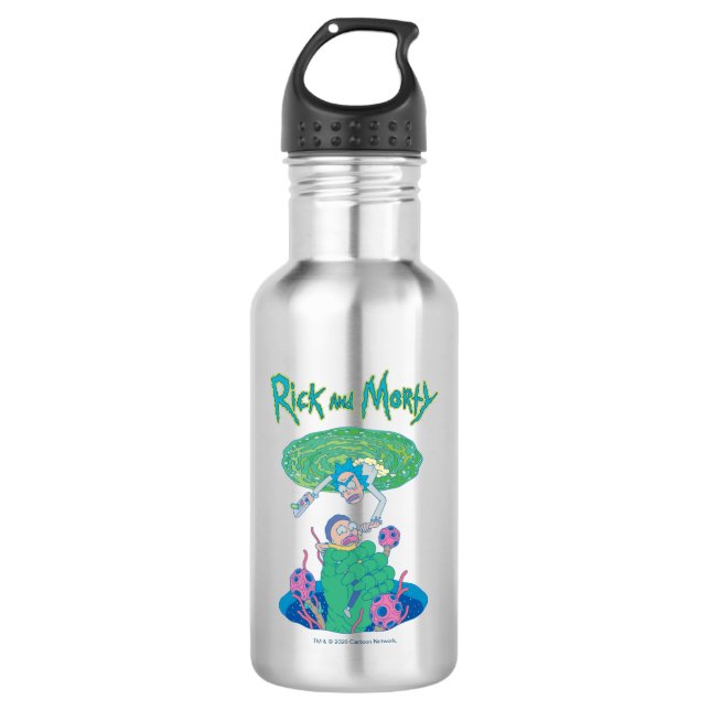 RICK UND MEHR™| Rettung des Portals Edelstahlflasche (Vorderseite)