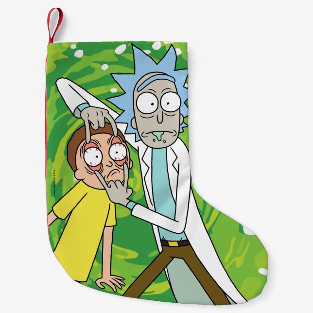 RICK UND MEHR™| Schauen Sie sich das an Kleiner Weihnachtsstrumpf (Vorderseite)