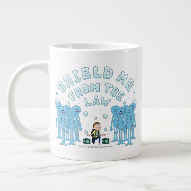 RICK UND MEHR™| Schutz vor dem Gesetz Jumbo-Tasse (Links)