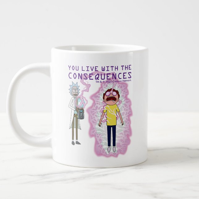 RICK UND MEHR™| Sie leben mit den Folgen Jumbo-Tasse (Links)