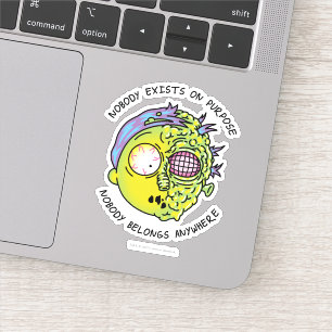 RICK UND MEHR™  Stilisierter Morty Fly Quote Aufkleber