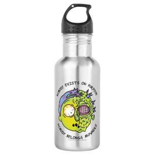 RICK UND MEHR™ Stilisierter Morty Fly Quote Edelstahlflasche
