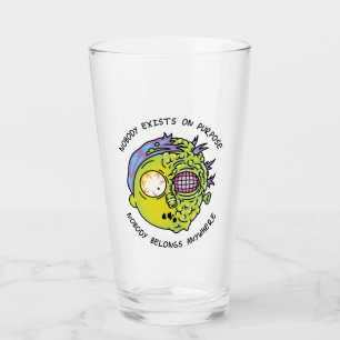 RICK UND MEHR™ Stilisierter Morty Fly Quote Glas
