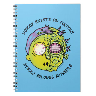 RICK UND MEHR™  Stilisierter Morty Fly Quote Notizblock