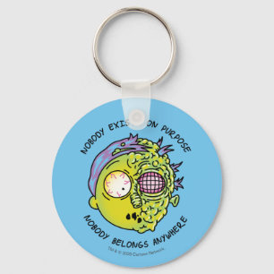 RICK UND MEHR™  Stilisierter Morty Fly Quote Schlüsselanhänger