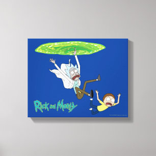 RICK UND MEHR™  Verlassen des Portals Leinwanddruck