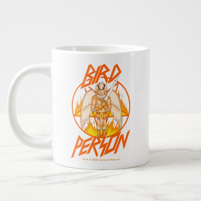 RICK UND MEHR™| Vogelperspektive Pentagramm Jumbo-Tasse (Links)