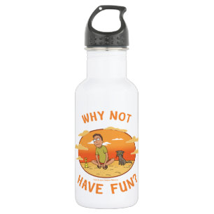 RICK UND MEHR™  Warum nicht Spaß haben Edelstahlflasche