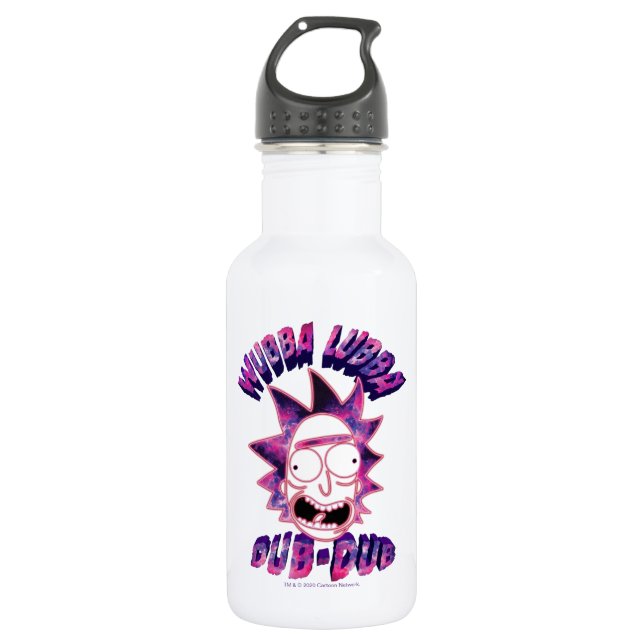 RICK UND MEHR™| Wubba Lubba Dub Edelstahlflasche (Vorderseite)