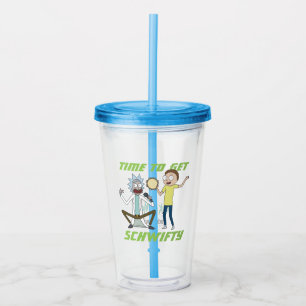RICK UND MEHR™ Zeit zum Schwifzen Acryltrinkbecher