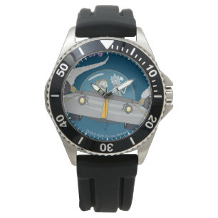 RICK UND MORTY™   Abfliegen im Raumschiff Armbanduhr