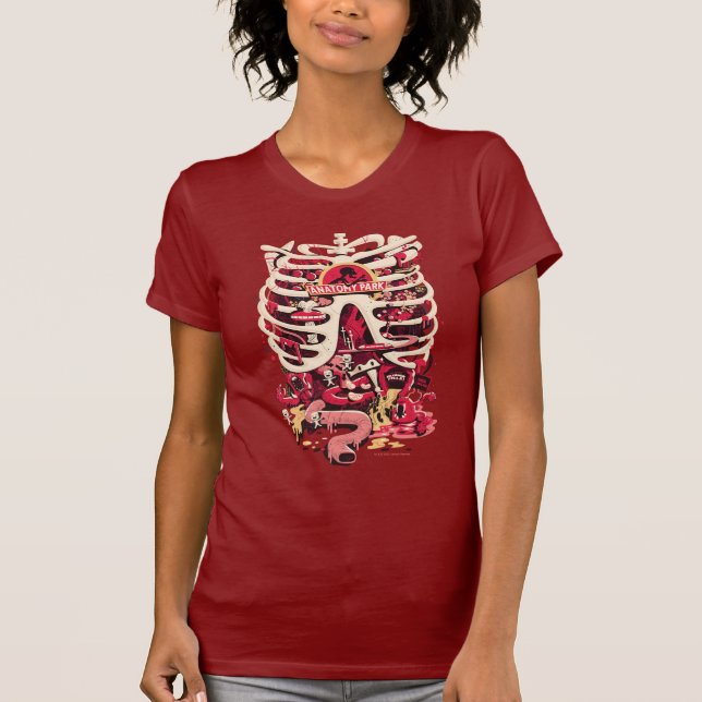 RICK UND MORTY™ | Anatomie Park Rib Cage T-Shirt (Vorderseite)