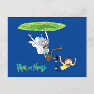 RICK UND MORTY™   Ausscheiden aus dem Portal Einladungspostkarte