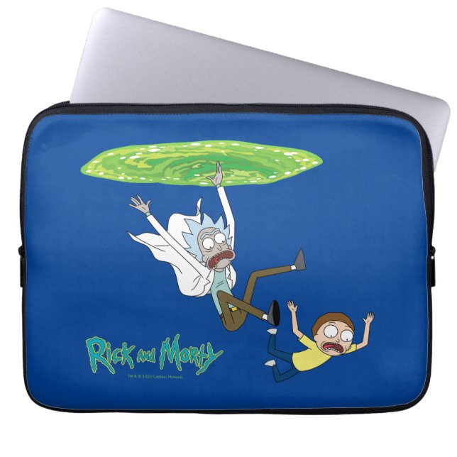 RICK UND MORTY™ | Ausscheiden aus dem Portal Laptopschutzhülle (Vorderseite)