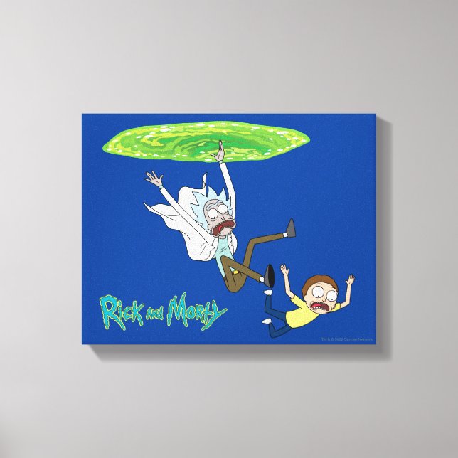 RICK UND MORTY™ | Ausscheiden aus dem Portal Leinwanddruck (Vorderseite)