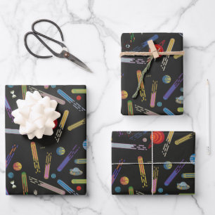 RICK UND MORTY™   Äußeres Raumkomprimierungsmu Geschenkpapier Set