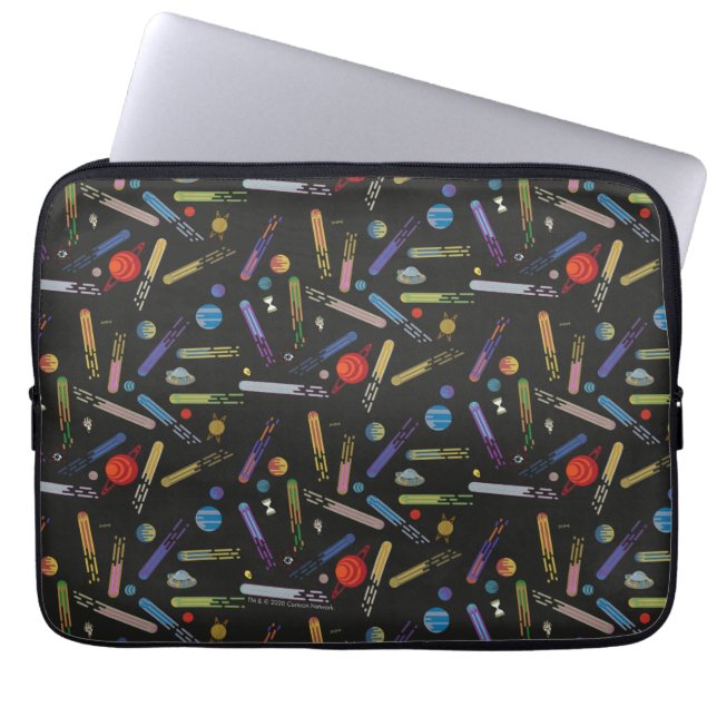 RICK UND MORTY™ | Äußeres Raumkomprimierungsmuster Laptopschutzhülle (Vorderseite)