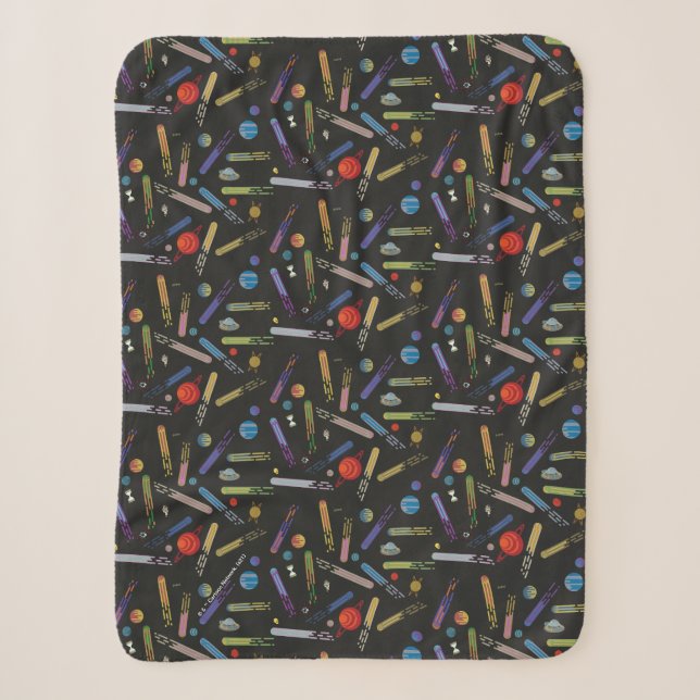 RICK UND MORTY™ | Äußeres Raumkomprimierungsmuster Sherpadecke (Vorderseite)