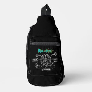 RICK UND MORTY™   Backup-Gehirn herunterladen Crossbody Bag
