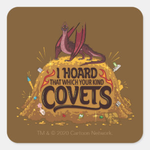 RICK UND MORTY™ Balthromaw-Hoard Quadratischer Aufkleber