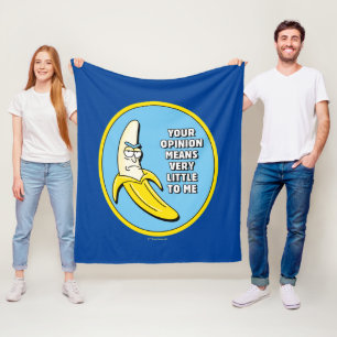 RICK UND MORTY™ Banana Rick Abzeichen Fleecedecke
