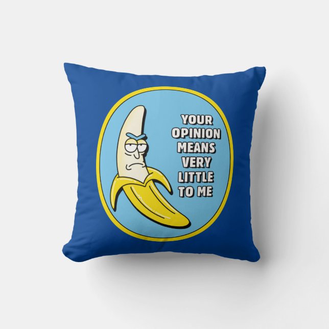 RICK UND MORTY™ | Banana Rick Abzeichen Kissen (Vorderseite)