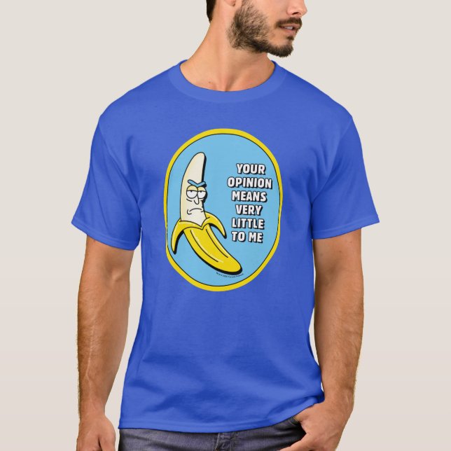 RICK UND MORTY™ | Banana Rick Abzeichen T-Shirt (Vorderseite)
