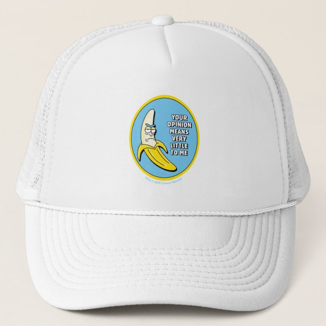 RICK UND MORTY™ | Banana Rick Abzeichen Truckerkappe (Vorderseite)