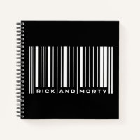 Rick und Morty Bar Code Graphic