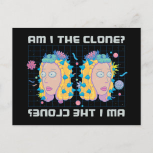 RICK UND MORTY™ Bin ich der Klon? Einladungspostkarte
