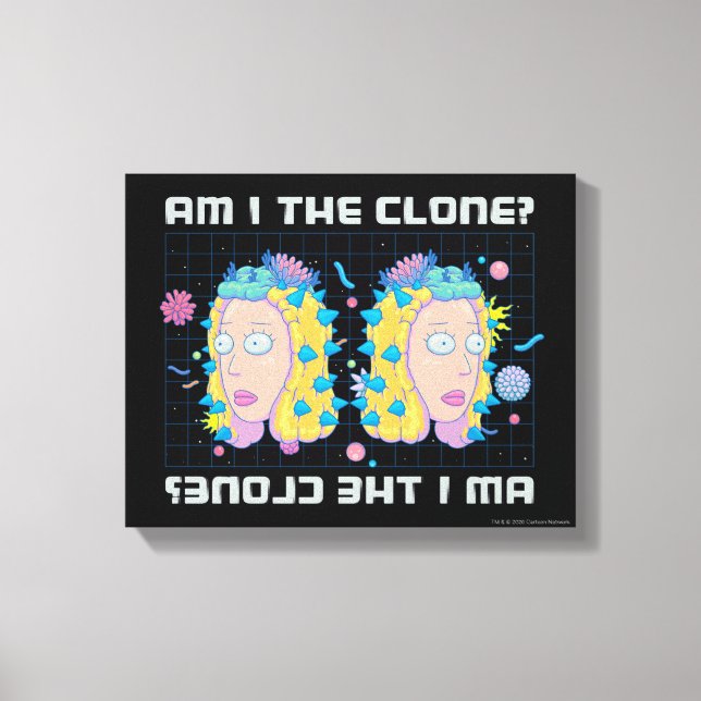 RICK UND MORTY™ | Bin ich der Klon? Leinwanddruck (Vorderseite)