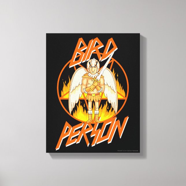 RICK UND MORTY™ | Bird Person Pentagram Leinwanddruck (Vorderseite)