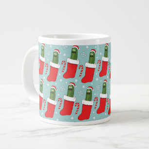 Rick und Morty Christmas Pickle Rick Pattern Jumbo-Tasse