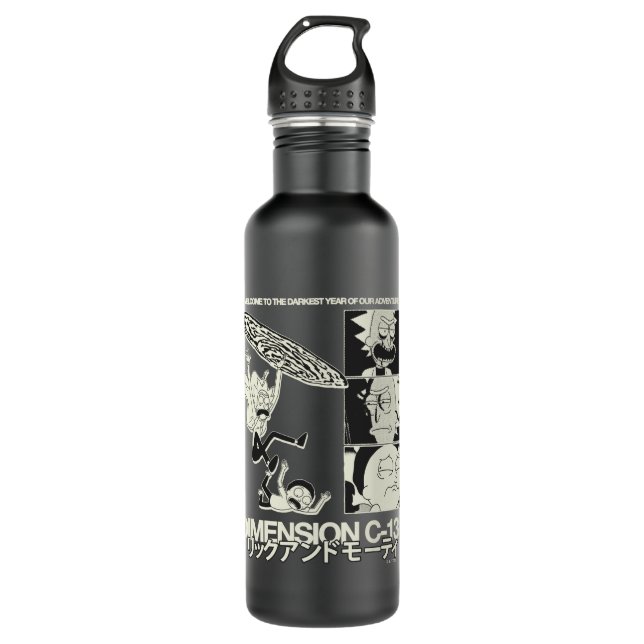 RICK UND MORTY™ | Dimension C-137 Edelstahlflasche (Vorderseite)